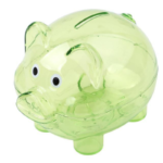 Hucha Cerdito Transparente